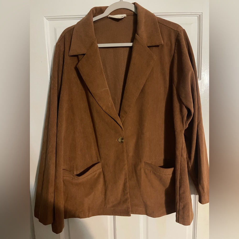Women's Brown Corduroy Jacket